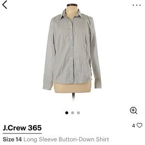 Jcrew size 14 stripped button down